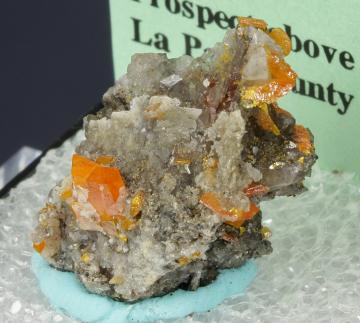 TN101 Wulfenite from Melissa Mine, Silver District, La Paz Co., Arizona, USA