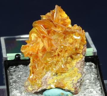 TN109 Wulfenite from Mammoth Mine, St. Anthony deposit, Tiger, Mammoth District, Pinal Co., Arizona, USA