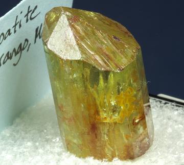 TN113 Apatite from Cerro de Mercado Mine, Victoria de Durango, Cerro de los Remedios, Mun. de Durango, Durango, Mexico TN113 Apatite from Cerro de Mercado Mine, Victoria de Durango, Cerro de los Remedios, Mun. de Durango, Durango, Mexico