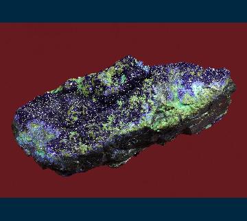 PE1183 Azurite on Conichalcite(?) from Concepción del Oro, Municipío de Concepción del Oro, Zacatecas, Mexico PE1183 Azurite on Conichalcite(?) from Concepción del Oro, Municipío de Concepción del Oro, Zacatecas, Mexico