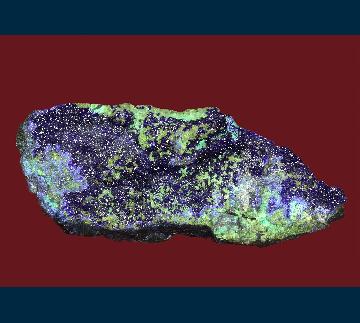 PE1183 Azurite on Conichalcite(?) from Concepción del Oro, Municipío de Concepción del Oro, Zacatecas, Mexico PE1183 Azurite on Conichalcite(?) from Concepción del Oro, Municipío de Concepción del Oro, Zacatecas, Mexico