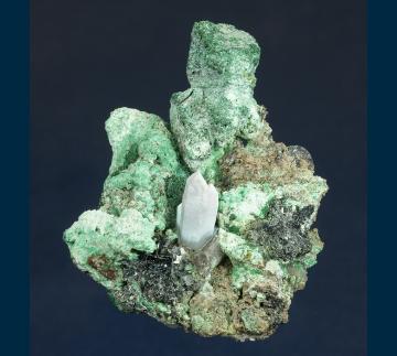 PE313 Quartz with Malachite from Concepcion del Oro, Mun. de Concepcion del Oro, Zacatecas, Mexico PE313 Quartz with Malachite from Concepcion del Oro, Mun. de Concepcion del Oro, Zacatecas, Mexico