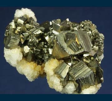 PE638 Pyrite with Calcite from Concepcion del Oro, Mun. de Concepcion del Oro, Zacatecas, Mexico