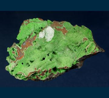 PE943 Conichalcite with Calcite from Mapimi, Municipio de Mapimí, Durango, Mexico PE943 Conichalcite with Calcite from Mapimi, Municipio de Mapimí, Durango, Mexico