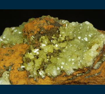 PE1435 Adamite from Ojuela Mine, Mapimi District, Bufa de Mapimi, Mun. de Mapimi, Durango, Mexico
