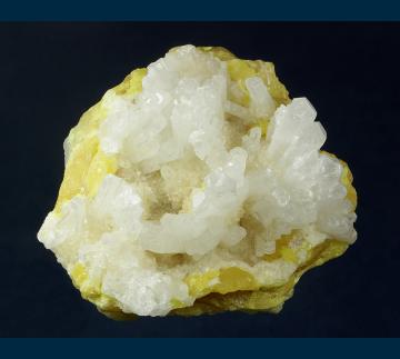 PE573 Celestine and Aragonite on Sulphur from Floristella Mine, Valguarnera, Enna Province, Sicily, Italy PE573 Celestine and Aragonite on Sulphur from Floristella Mine, Valguarnera, Enna Province, Sicily, Italy