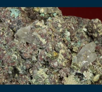 TIG1 Quartz with Chalcopyrite from Mammoth-St Anthony Mine, Tiger, Pinal Co., Arizona, USA TIG1 Quartz with Chalcopyrite from Mammoth-St Anthony Mine, Tiger, Pinal Co., Arizona, USA