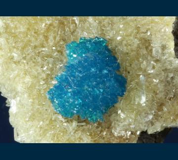 CAV4 Cavansite with Stilbite from Pune District, Maharashtra, India