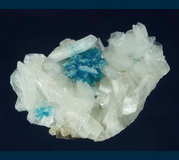 CAV5 Cavansite with Stilbite from Pune District, Maharashtra, India CAV5 Cavansite with Stilbite from Pune District, Maharashtra, India
