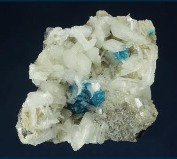 CAV6 Cavansite with Stilbite from Pune District, Maharashtra, India CAV6 Cavansite with Stilbite from Pune District, Maharashtra, India