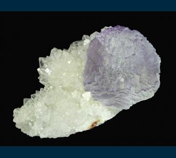 F312 Fluorite on Quartz from Mex-Tex Mine, Hansonburg District, Bingham, Socorro County, New Mexico, USA