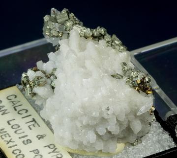 TN235 Calcite and Pyrite from San Luis Potosi, Mexico