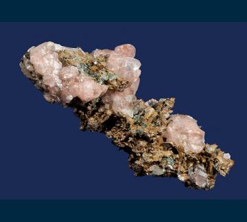 3570-975 Calcite on Copper from Houghton County, Michigan, USA 3570-975 Calcite on Copper from Houghton County, Michigan, USA