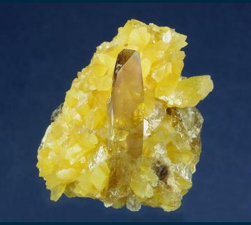 CMS205 Barite on Calcite from Elk Creek, near Dalzell, Meade County, South Dakota, USA CMS205 Barite on Calcite from Elk Creek, near Dalzell, Meade County, South Dakota, USA