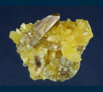 CMS205 Barite on Calcite from Elk Creek, near Dalzell, Meade County, South Dakota, USA CMS205 Barite on Calcite from Elk Creek, near Dalzell, Meade County, South Dakota, USA