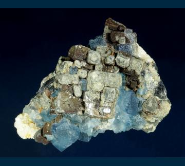 F309 Fluorite and Galena from Blanchard Mine, Hansonburg District, Bingham, Socorro County, New Mexico, USA F309 Fluorite and Galena from Blanchard Mine, Hansonburg District, Bingham, Socorro County, New Mexico, USA