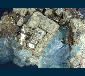 F309 Fluorite and Galena from Blanchard Mine, Hansonburg District, Bingham, Socorro County, New Mexico, USA F309 Fluorite and Galena from Blanchard Mine, Hansonburg District, Bingham, Socorro County, New Mexico, USA