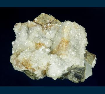 Q103 Quartz on Galena with Fluorite from Blanchard Mine, Hansonburg District, Bingham, Socorro County, New Mexico, USA Q103 Quartz on Galena with Fluorite from Blanchard Mine, Hansonburg District, Bingham, Socorro County, New Mexico, USA