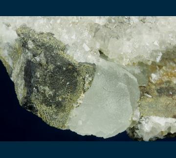 Q103 Quartz on Galena with Fluorite from Blanchard Mine, Hansonburg District, Bingham, Socorro County, New Mexico, USA Q103 Quartz on Galena with Fluorite from Blanchard Mine, Hansonburg District, Bingham, Socorro County, New Mexico, USA