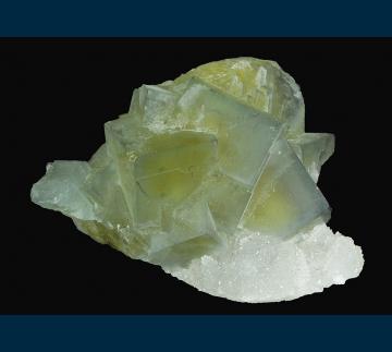 F112 Fluorite on Quartz with Chalcedony from El Portezuelo, Sierra de Ascasti, Catamarca Province, Argentina