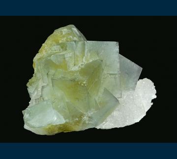 F112 Fluorite on Quartz with Chalcedony from El Portezuelo, Sierra de Ascasti, Catamarca Province, Argentina