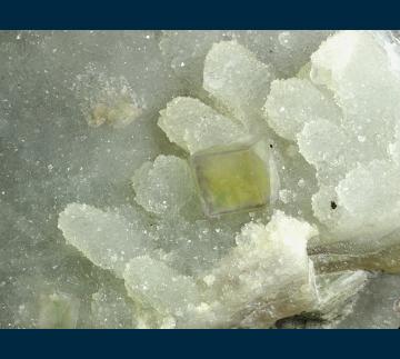 F403 Fluorite on Quartz with Chalcedony from El Portezuelo, Sierra de Ascasti, Catamarca Province, Argentina