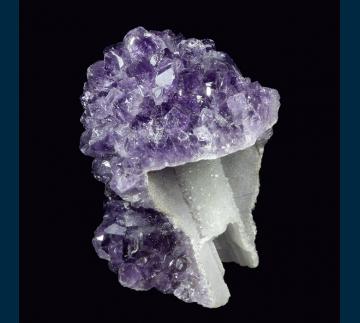 Q171 Quartz (var. Amethyst) cast after Anhydrite? from Artigas Departamento, Uruguay