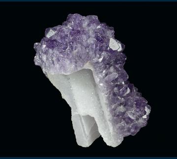 Q171 Quartz (var. Amethyst) cast after Anhydrite? from Artigas Departamento, Uruguay