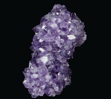 Q171 Quartz (var. Amethyst) cast after Anhydrite? from Artigas Departamento, Uruguay