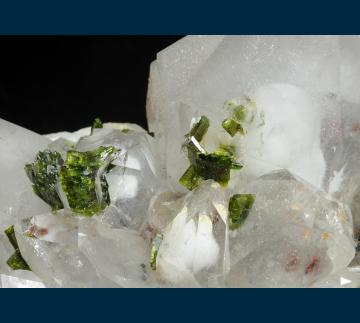 QAP01 Quartz with Epidote from Hongquizhen Quarry, Meigu Co., Liangshan Autonomous Prefecture, Sichuan Province, China QAP01 Quartz with Epidote from Hongquizhen Quarry, Meigu Co., Liangshan Autonomous Prefecture, Sichuan Province, China