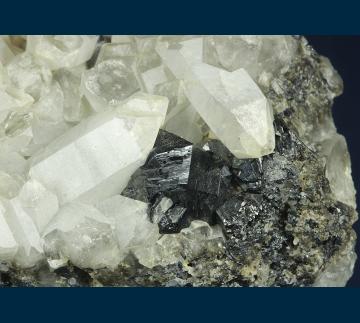 AGB-417 Cassiterite on Quartz from Durango, Mexico