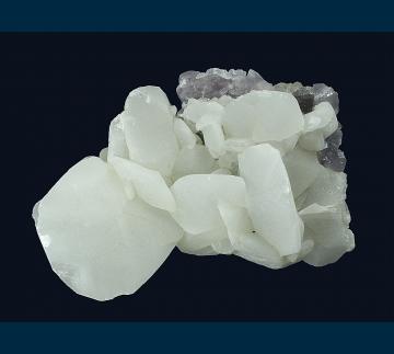 AGB-612 Calcite on Fluorite from Alston Moor District, North Pennines, Cumberland, Cumbria, England, UK