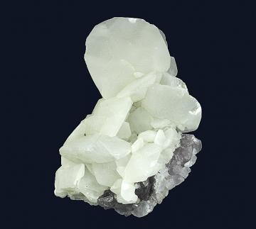 AGB-612 Calcite on Fluorite from Alston Moor District, North Pennines, Cumberland, Cumbria, England, UK