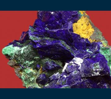 AGB-616 Azurite and Malachite from Czar Mine, Queen Hill, Bisbee, Warren District, Cochise Co., Arizona, USA AGB-616 Azurite and Malachite from Czar Mine, Queen Hill, Bisbee, Warren District, Cochise Co., Arizona, USA