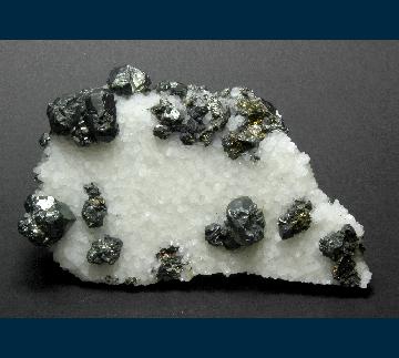 PE783 Tennantite with Chalcopyrite on Quartz from Cobre Mine, El Cobre, Mun. de Concepción del Oro, Zacatecas, Mexico PE783 Tennantite with Chalcopyrite on Quartz from Cobre Mine, El Cobre, Mun. de Concepción del Oro, Zacatecas, Mexico