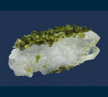 RG0960 Epidote on Quartz from Nelson Range, Inyo County, California, USA