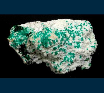 PE432 Dioptase on Smithsonite from Tsumeb Mine, Tsumeb, Otjikoto Region, Namibia