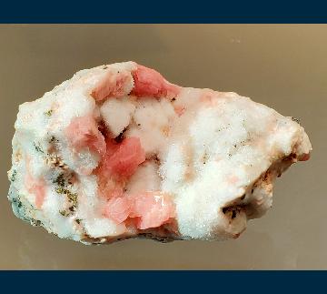 PE1400 Rhodochrosite on Quartz from Sunnyside Mine, Howardsville, Silverton District, San Juan Co., Colorado, USA