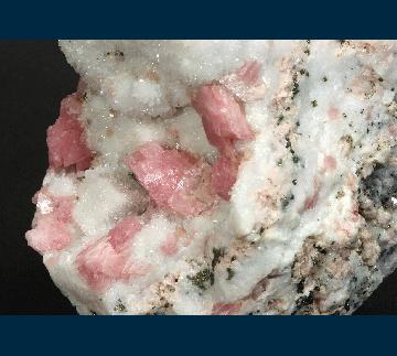 PE1400 Rhodochrosite on Quartz from Sunnyside Mine, Howardsville, Silverton District, San Juan Co., Colorado, USA