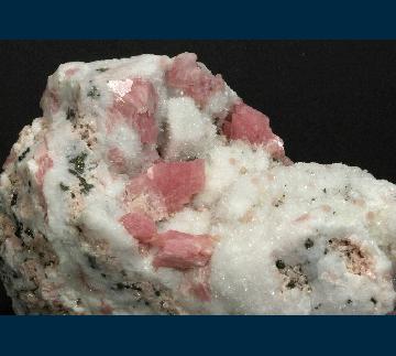 PE1400 Rhodochrosite on Quartz from Sunnyside Mine, Howardsville, Silverton District, San Juan Co., Colorado, USA