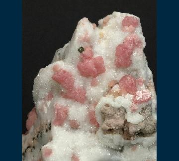 PE1400 Rhodochrosite on Quartz from Sunnyside Mine, Howardsville, Silverton District, San Juan Co., Colorado, USA